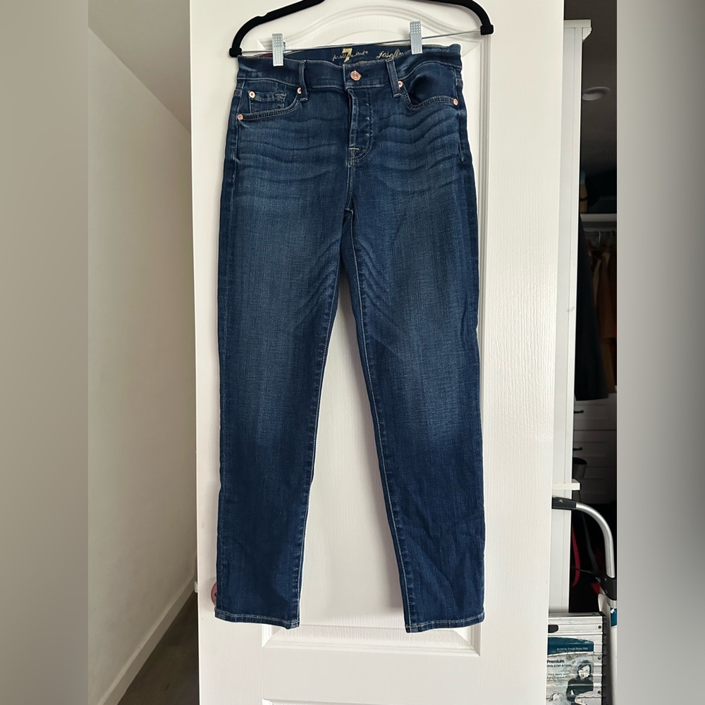 7 for all Mankind Boyfriend Skinny (button-fly) size 26 (like new-flawless)